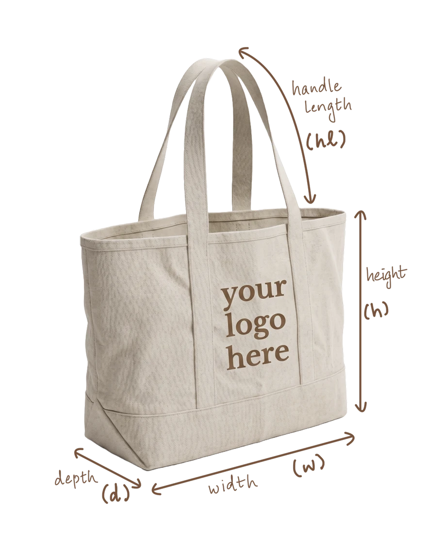 Custom cotton tote bag made by Loomli
